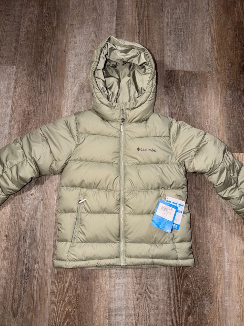 Columbia Pike Lake II Light Green Insulated Omni Heat Jacket Youth Extra Small